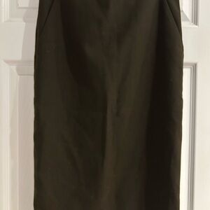 Elegant dark green pencil  Skirt